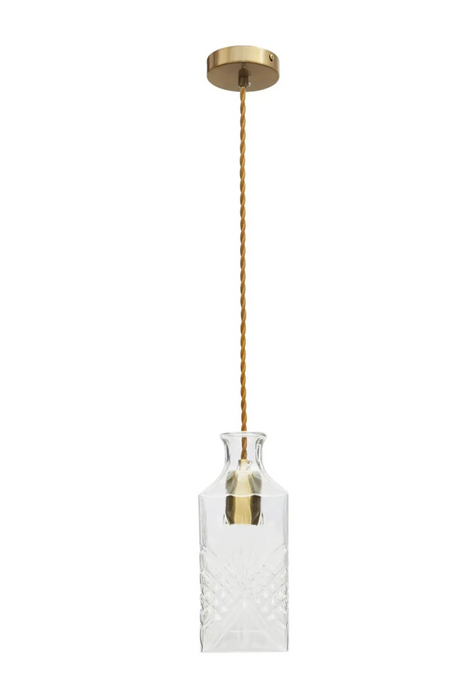 Engraved Glass Pendant Lamp | NV Gallery Adler