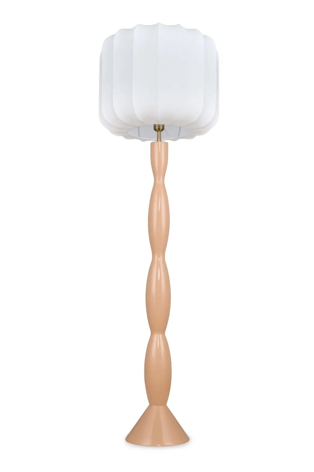 White Fluted Shade Floor Lamp | NV Gallery Hanaki | Oroa.com