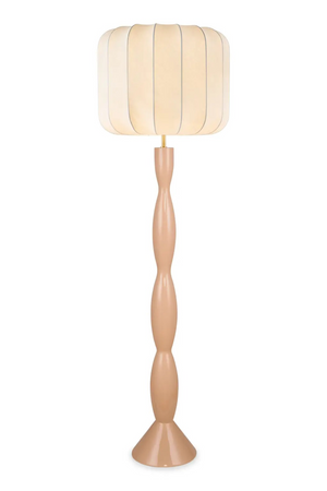 White Fluted Shade Floor Lamp | NV Gallery Hanaki | Oroa.com