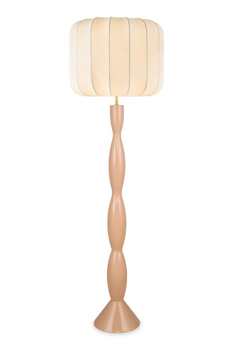 White Fluted Shade Floor Lamp | NV Gallery Hanaki | Oroa.com