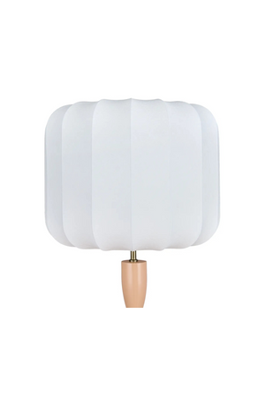 White Fluted Shade Floor Lamp | NV Gallery Hanaki | Oroa.com