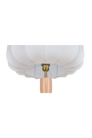 White Fluted Shade Floor Lamp | NV Gallery Hanaki | Oroa.com