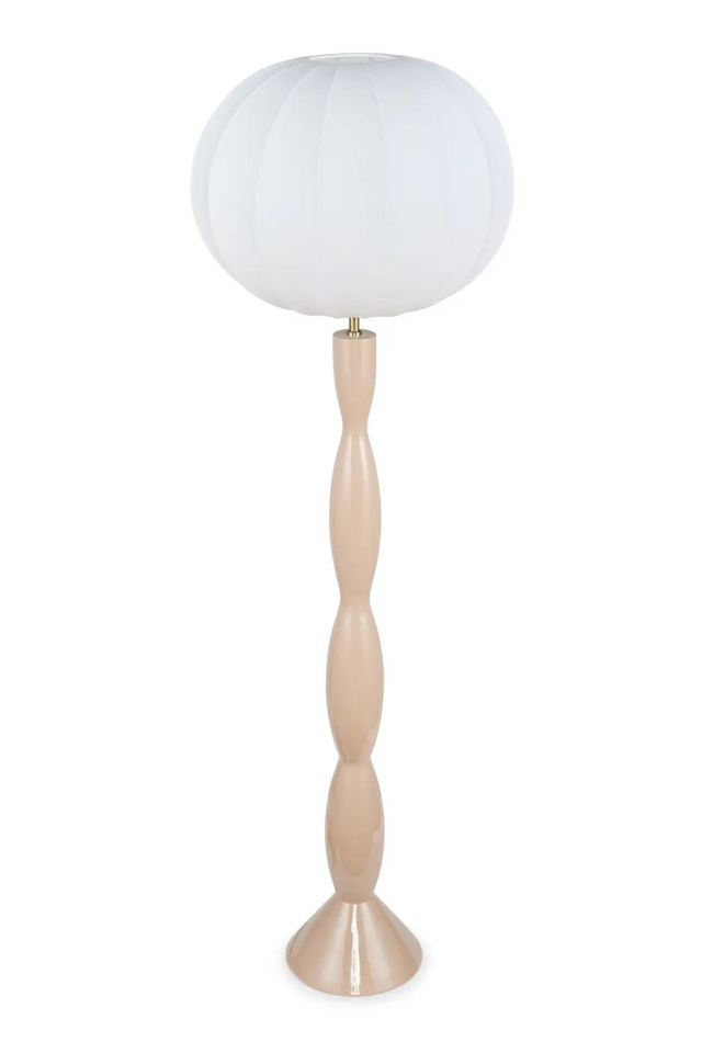 Beige Fiberglass Base Floor Lamp | NV Gallery Honiri | Oroa.com