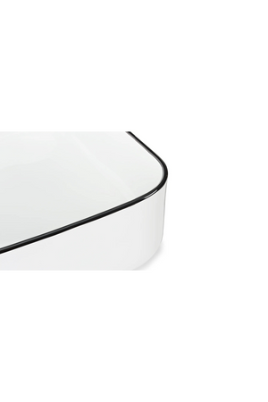 White Glazed Rectangular Sink S | NV Gallery Amsterdam | Oroa.com
