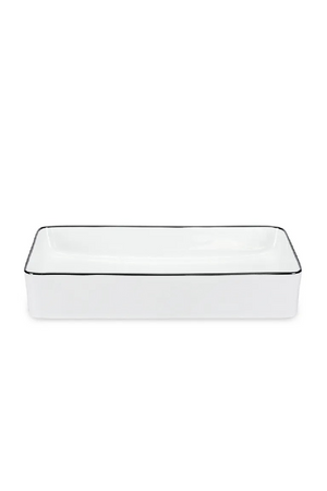 White Glazed Rectangular Sink | NV Gallery Amsterdam | Oroa.com