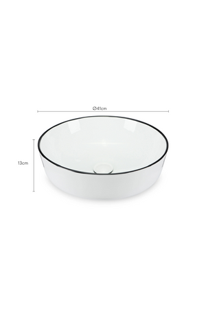 White Glazed Round Washbasin | NV Gallery Amsterdam | Oroa.com