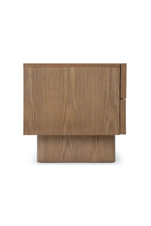 Walnut-Stained 2-Drawer Bedside Table | NV Gallery Cooper | Oroa.com