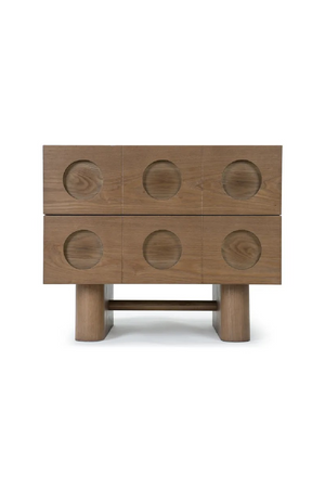 Walnut-Stained 2-Drawer Bedside Table | NV Gallery Cooper | Oroa.com