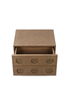 Walnut-Stained 2-Drawer Bedside Table | NV Gallery Cooper | Oroa.com