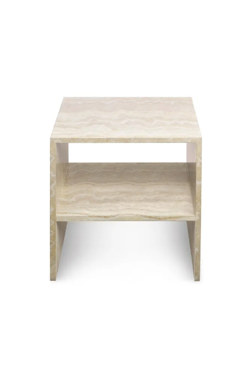 Travertine-Effect Bedside Table | NV Gallery Napoli | Oroa.com