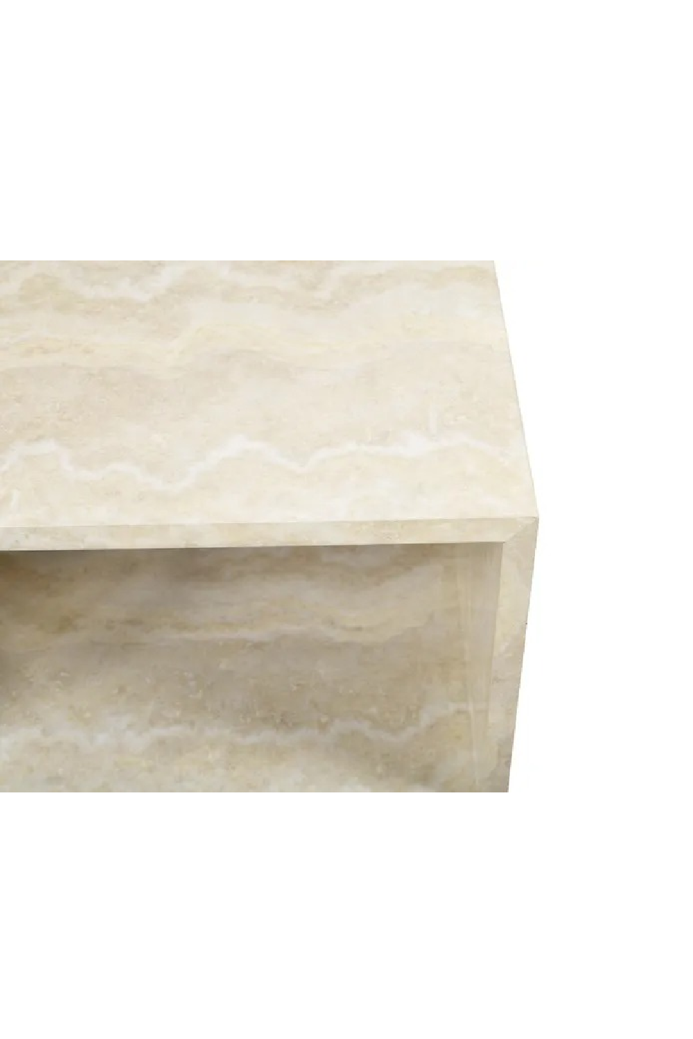 Travertine-Effect Bedside Table | NV Gallery Napoli | Oroa.com