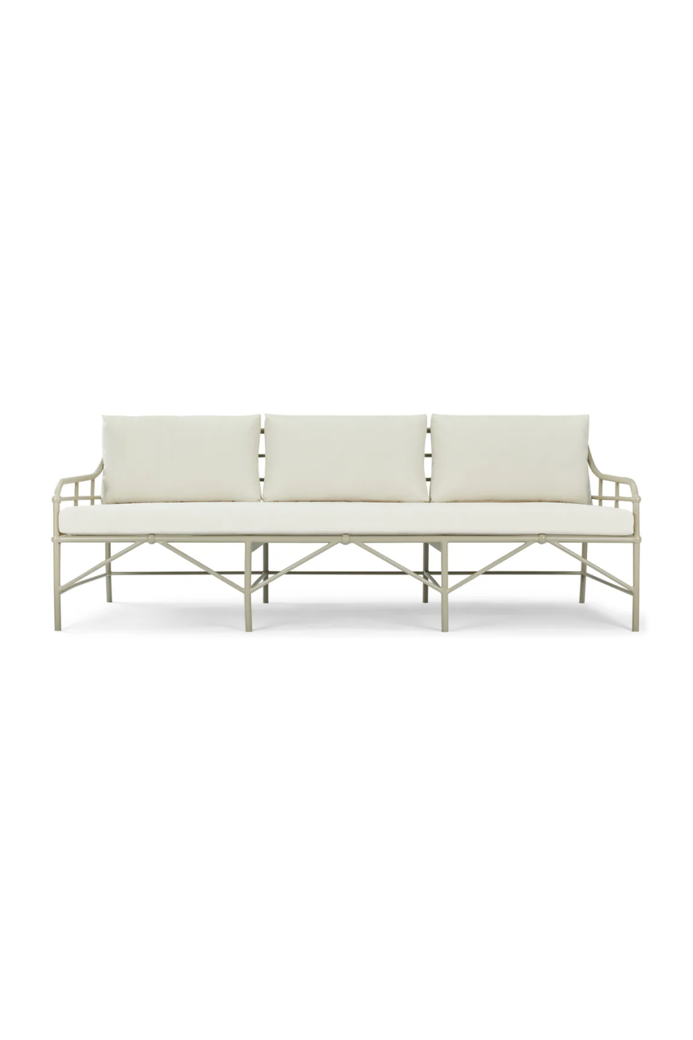 White Outdoor 3-Seater Sofa | NV Gallery Amalfi | Oroa.com