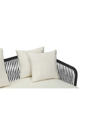 Black Rope 3-Seater Outdoor Sofa | NV Gallery Santa Monica | Oroa.com