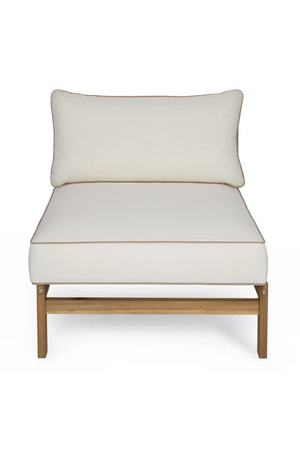 Padded Acacia Outdoor Lounge Chair | NV Gallery Bayside | OROA.com