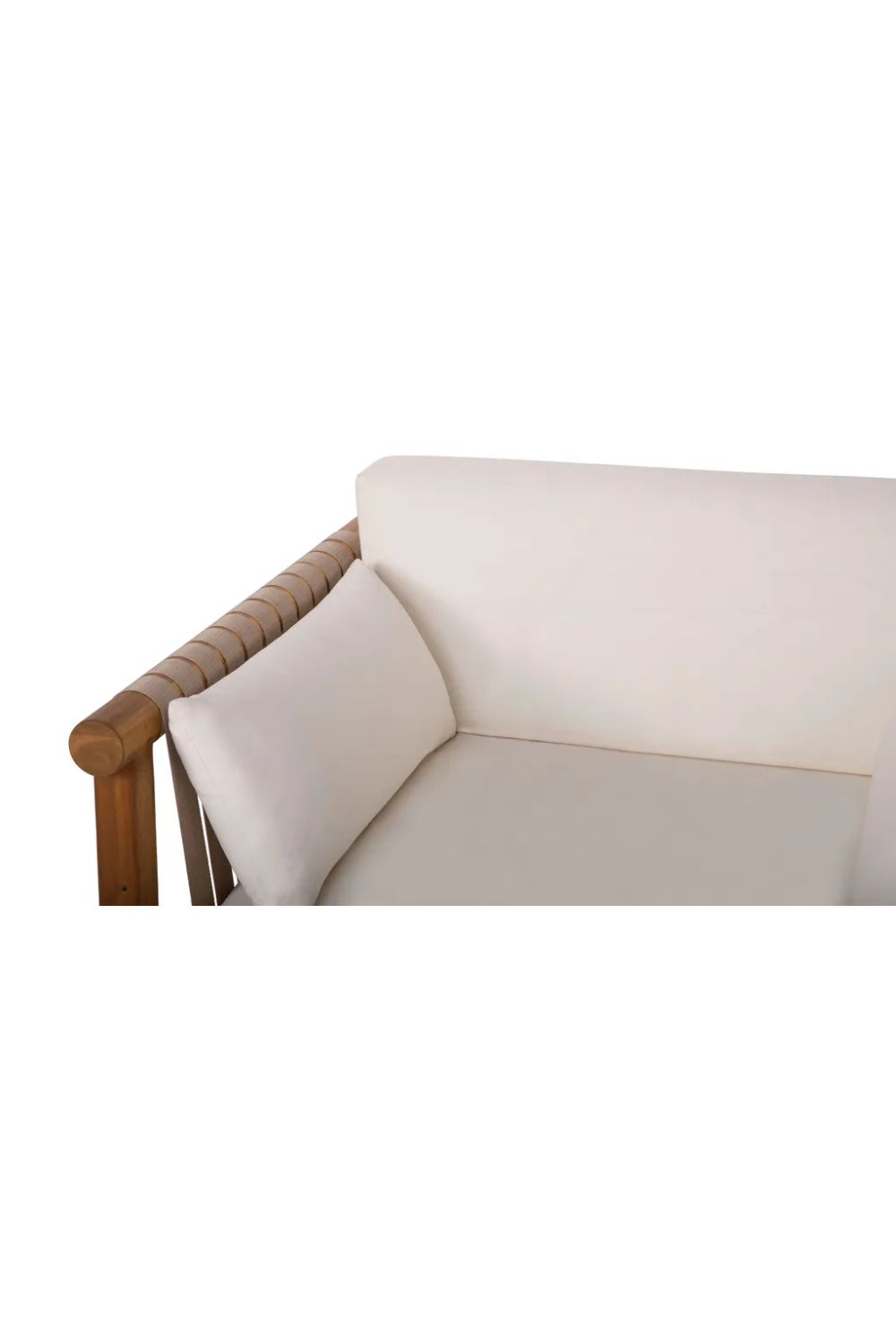Solid Acacia Padded Outdoor Armchair | NV Gallery Bexley | Oroa.com