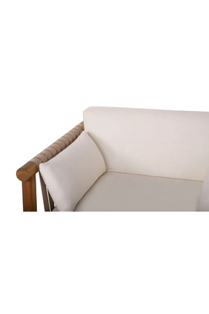 Solid Acacia Padded Outdoor Armchair | NV Gallery Bexley | Oroa.com