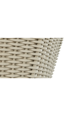 Taupe Curved Outdoor Armchair | NV Gallery Florentino | Oroa.com