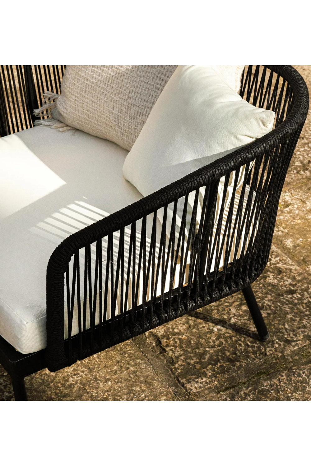 Black Rope Outdoor Armchair | NV Gallery Santa Monica | Oroa.com
