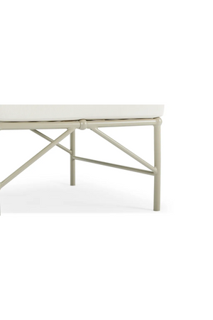 Taupe Metal Outdoor Stool | NV Gallery Amalfi | Oroa.com