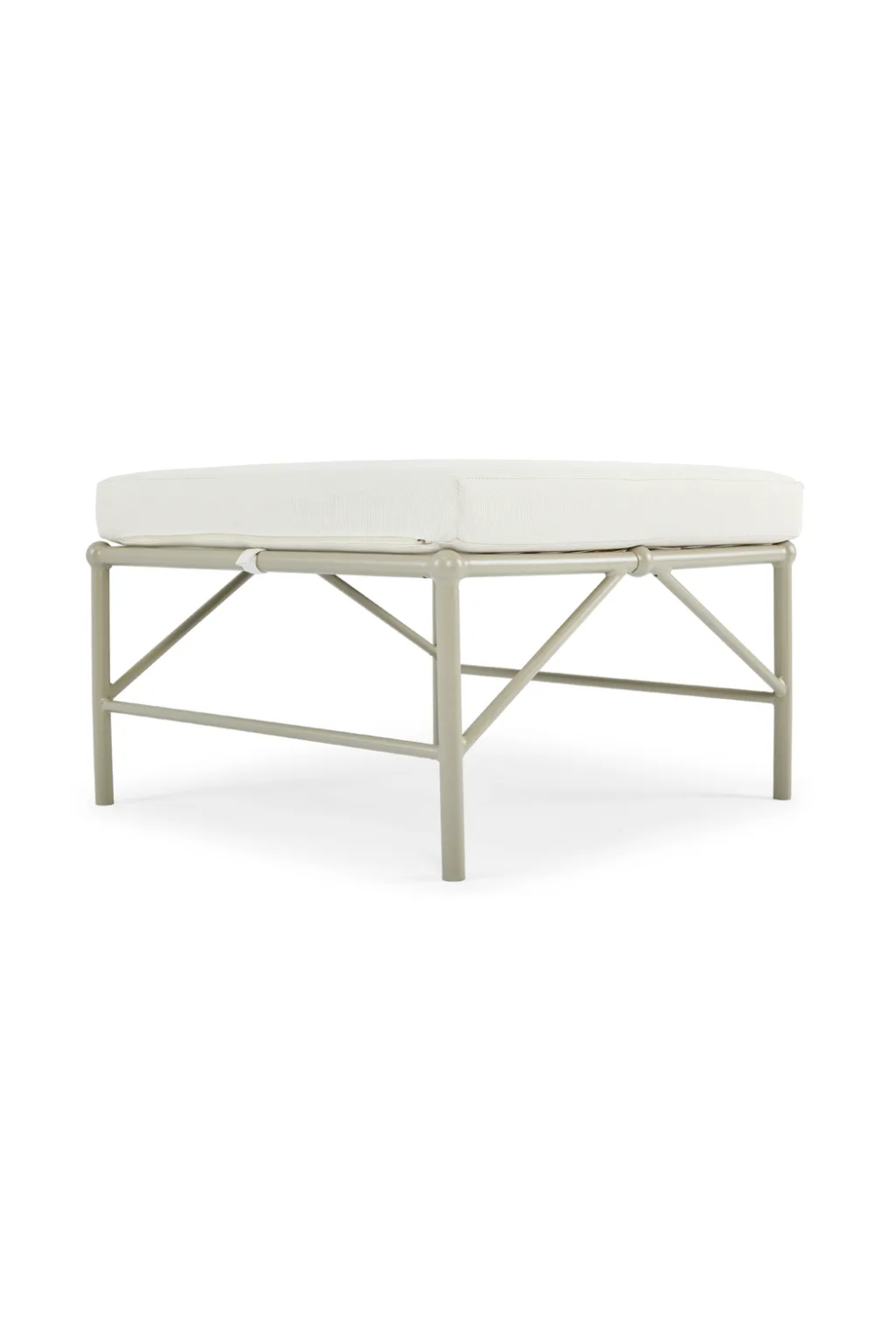 Taupe Metal Outdoor Stool | NV Gallery Amalfi | Oroa.com