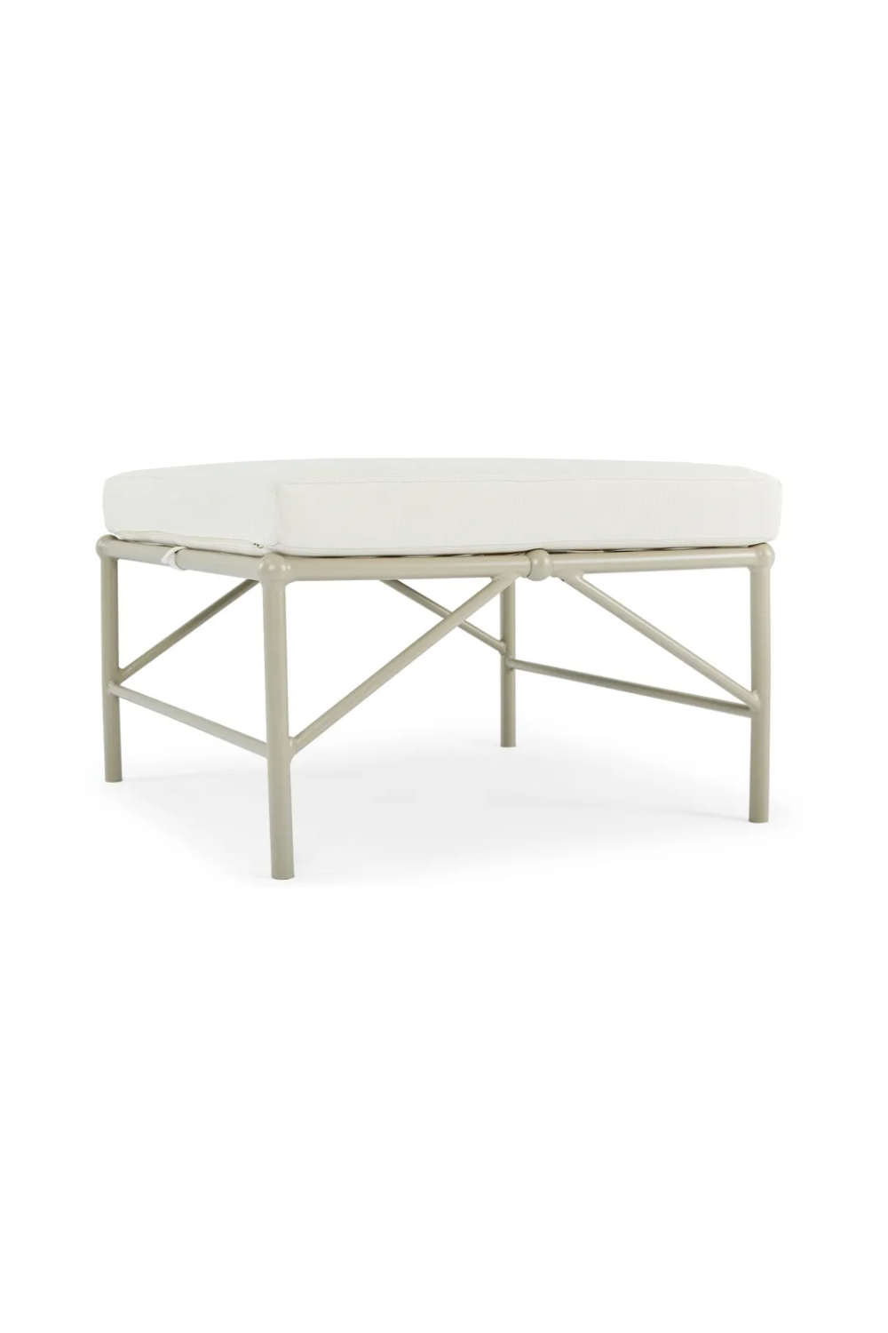 Taupe Metal Outdoor Stool | NV Gallery Amalfi | Oroa.com