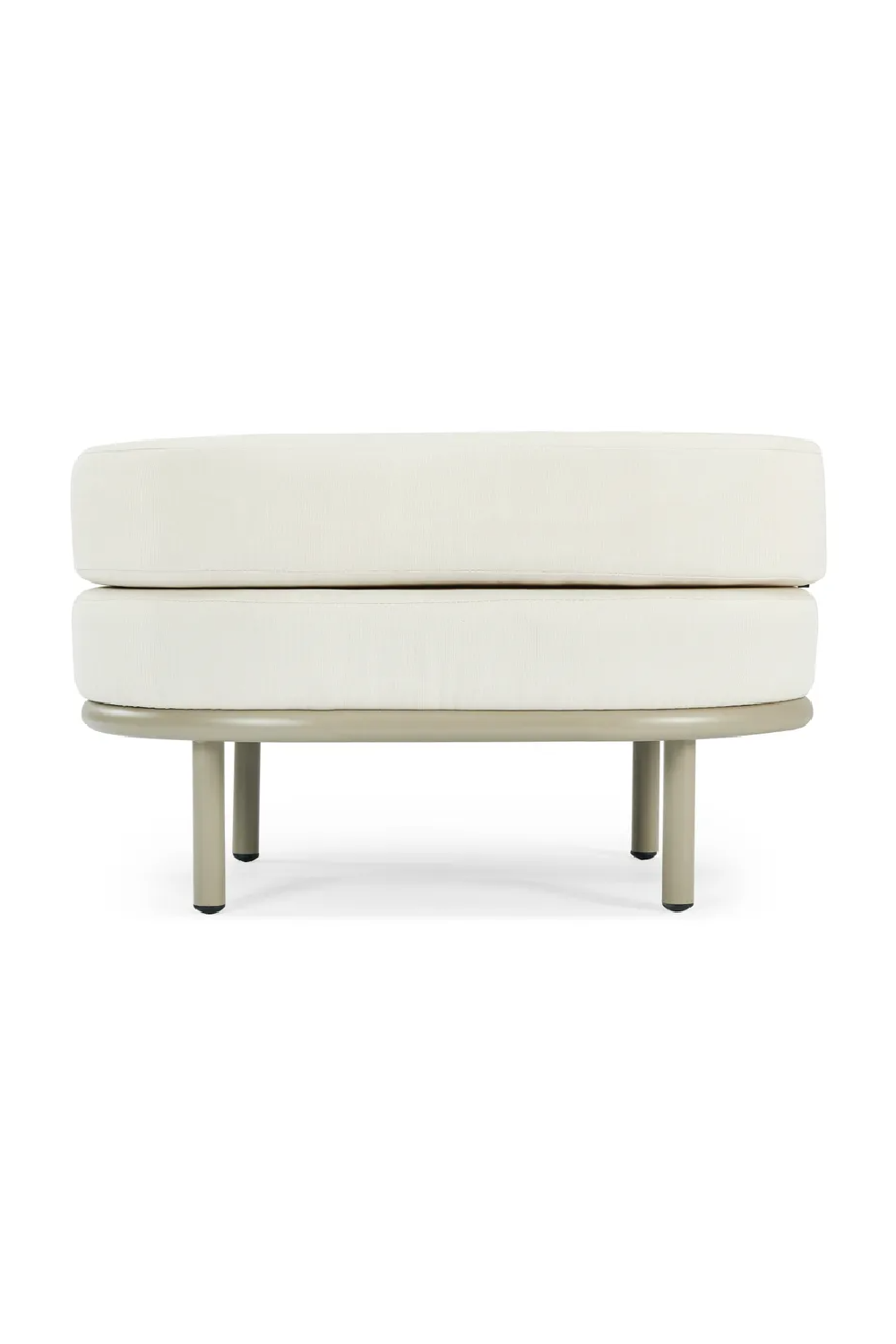 Oval Cushioned Outdoor Pouf | NV Gallery Florentino | Oroa.com