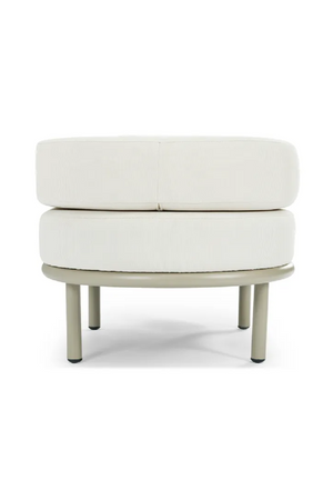 Oval Cushioned Outdoor Pouf | NV Gallery Florentino | Oroa.com