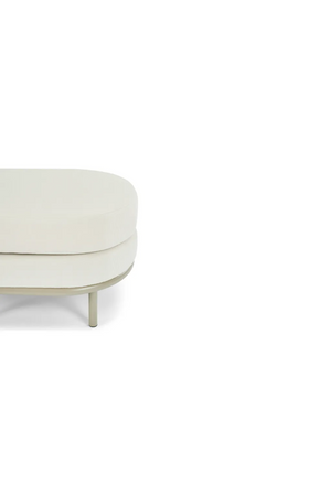 Oval Cushioned Outdoor Pouf | NV Gallery Florentino | Oroa.com