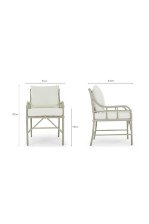 Padded Outdoor Dining Chair | NV Gallery Amalfi | Oroa.com