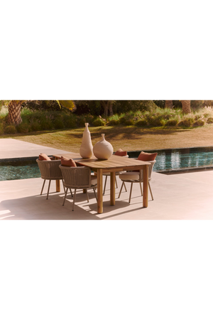 Taupe Curved Outdoor Dining Chair | NV Gallery Florentino | Oroa.com