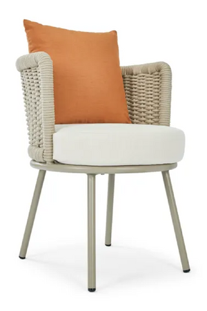 Taupe Curved Outdoor Dining Chair | NV Gallery Florentino | Oroa.com