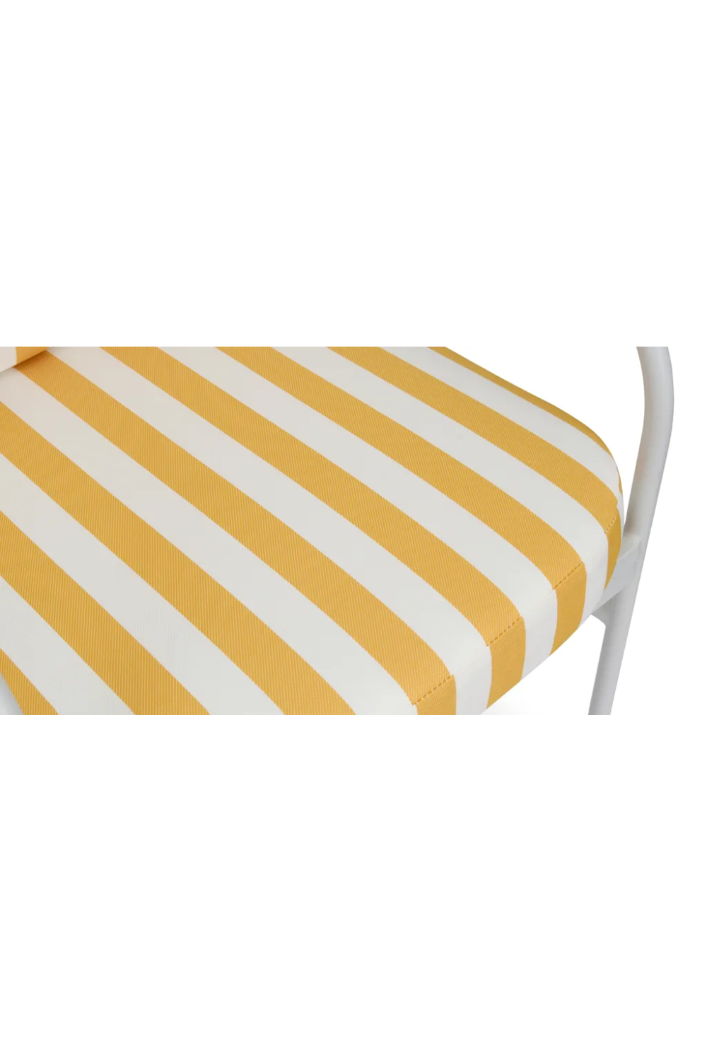Yellow Stripes Outdoor Dining Armchair | NV Gallery Lampedusa | Oroa.com