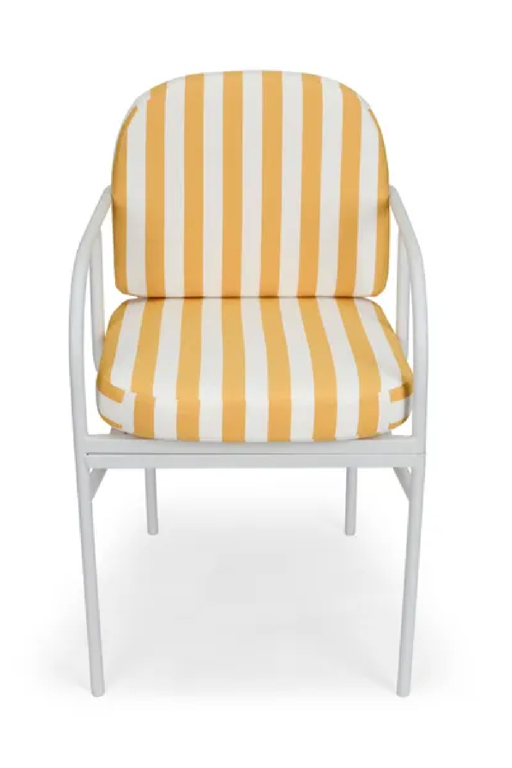 Yellow Stripes Outdoor Dining Armchair | NV Gallery Lampedusa | Oroa.com