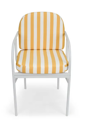Yellow Stripes Outdoor Dining Armchair | NV Gallery Lampedusa | Oroa.com