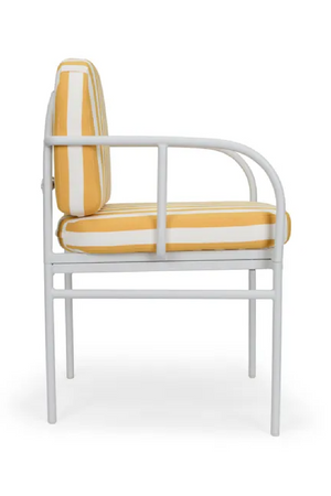 Yellow Stripes Outdoor Dining Armchair | NV Gallery Lampedusa | Oroa.com