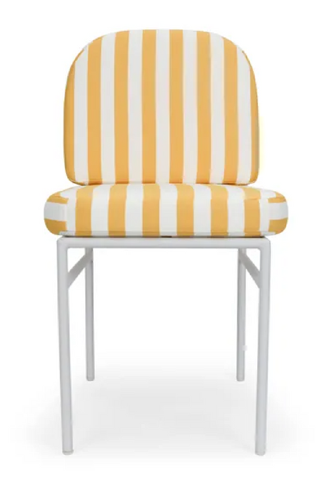 Yellow Stripes Outdoor Dining Chair | NV Gallery Lampedusa | Oroa.com