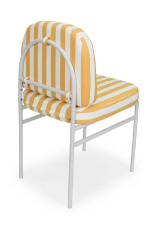 Yellow Stripes Outdoor Dining Chair | NV Gallery Lampedusa | Oroa.com