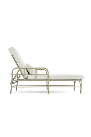 White Padded Sun Lounger | NV Gallery Amalfi | Oroa.com