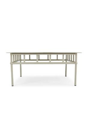 Taupe Metal Outdoor Coffee Table | NV Gallery Amalfi | Oroa.com