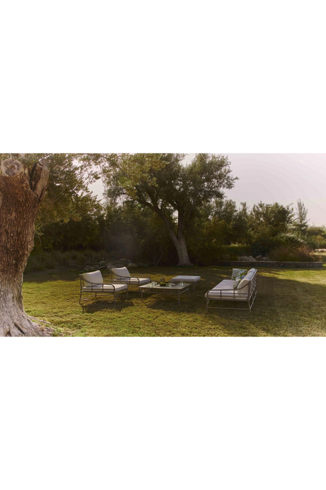 Taupe Metal Outdoor Coffee Table | NV Gallery Amalfi | Oroa.com