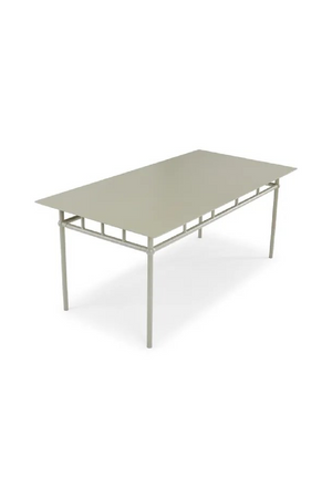 Taupe Metal Outdoor Dining Table | NV Gallery Amalfi | Oroa.com