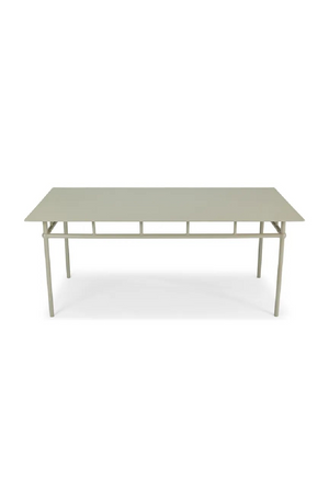 Taupe Metal Outdoor Dining Table | NV Gallery Amalfi | Oroa.com