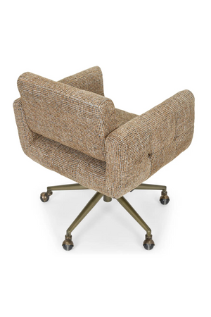 Brown Tweed Swivel Office Chair | NV Gallery Valeria | Oroa.com