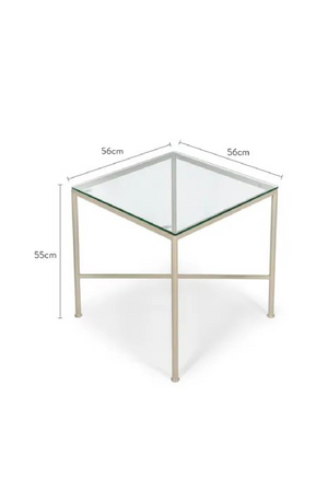 Square Glass Outdoor Side Table | NV Gallery Bel Air | Oroa.com