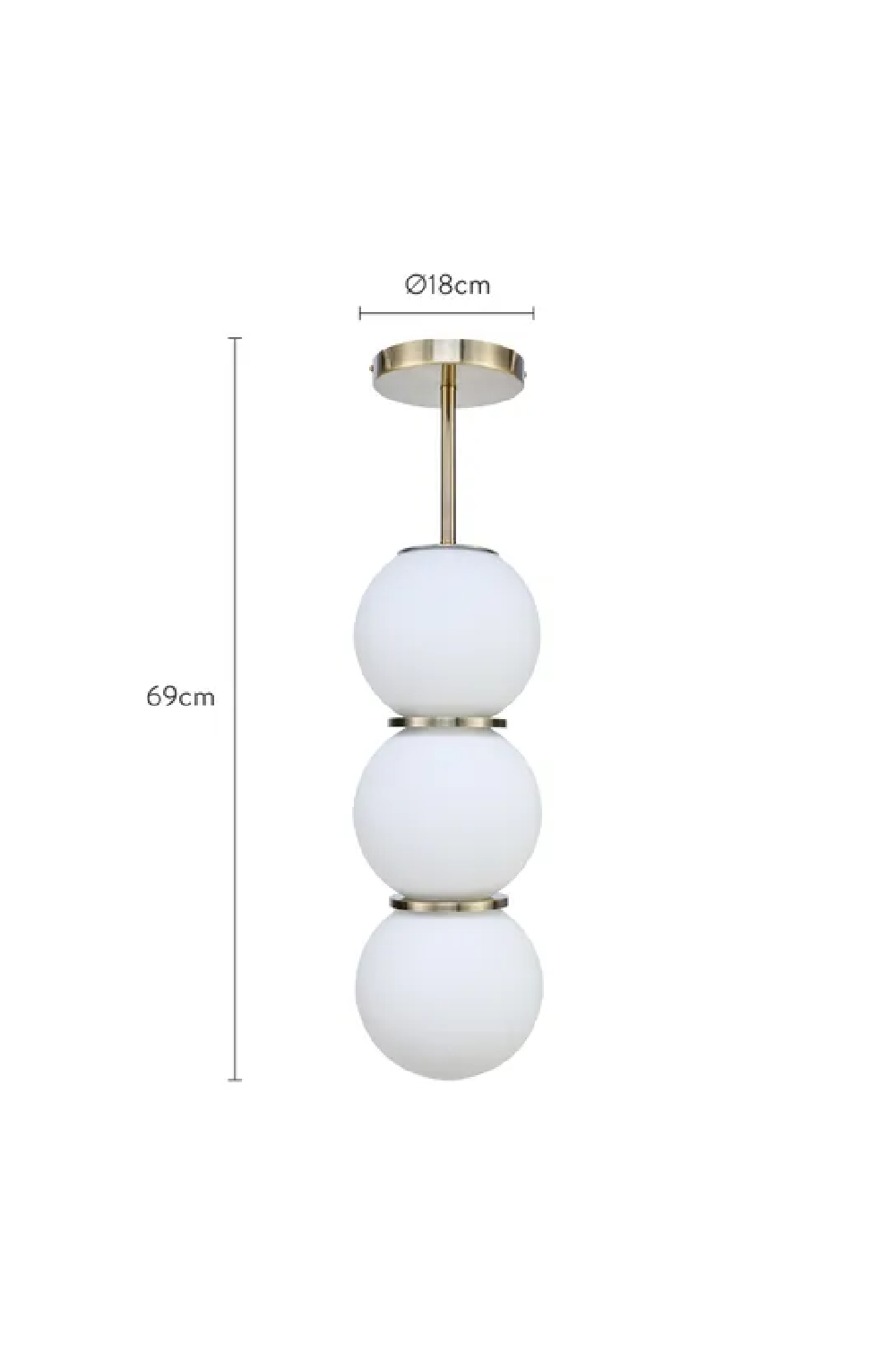 Triple Glass Spheres Pendant Lamp | NV Gallery Doyers | Oroa.com