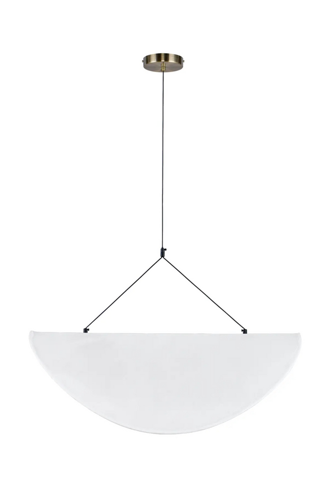 White Curved Pendant Lamp | NV Gallery Fukui | Oroa.com