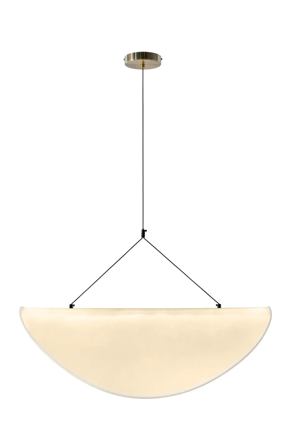 White Curved Pendant Lamp | NV Gallery Fukui | Oroa.com