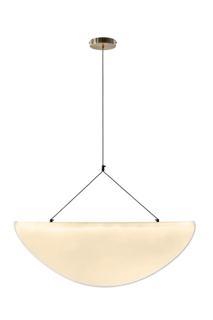 White Curved Pendant Lamp | NV Gallery Fukui | Oroa.com