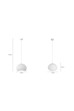 White Textured Pendant Lamp | NV Gallery Minorque | Oroa.com