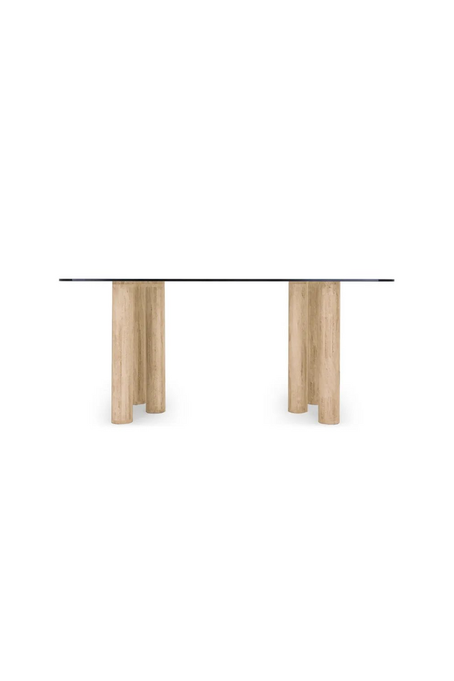 Tempered Glass Dining Table | NV Gallery Caspian | Oroa.com